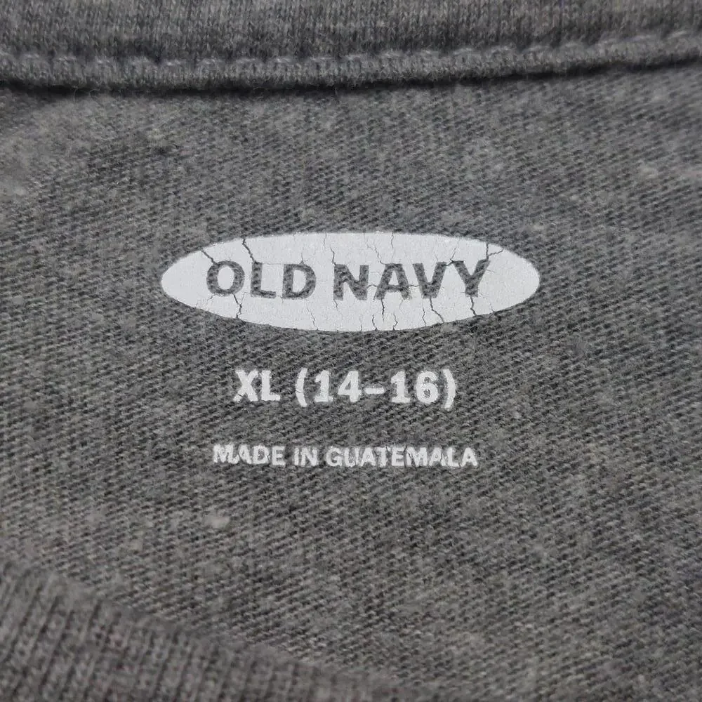 Old Navy Boys Future MVP Camo Graphic T-Shirt Dark Gray‎ XL 14-16 451418-01
